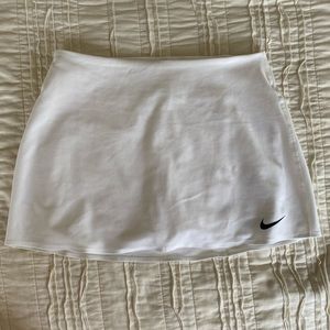 Nike White Stay Cool DriFit White Tennis Skirt